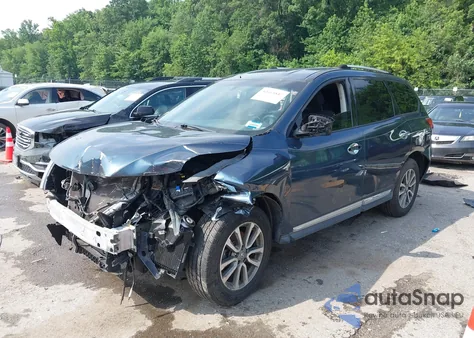 2014 Nissan Pathfinder S из США, поврежденный, VIN 5N1AR2MN1EC617100